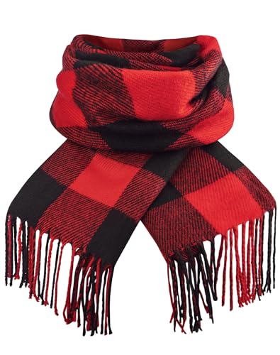 Image of Loritta Winter Scarf for Women, Long Plaid Shawl Wraps Scarves Gifts