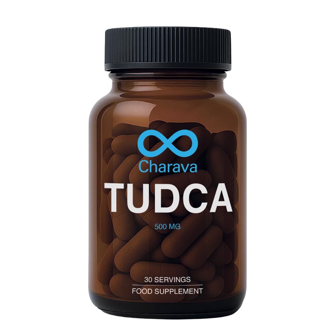 Charava Tudca 500mg | Ultimate Liver Support | Antioxidant & Detox | Promotes Healthy Cholesterol & Insulin Sensitivity | Vegan-Friendly, Pharmaceutical-Grade | Based & Tested in UK | 30 Day Supply