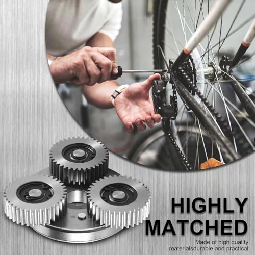 FVZWKHD 36T 38Mm Planeten Getriebe mit Kupplung für Motor Elektrofahrrad E-Bike Stahlgetriebe Ebike Teile