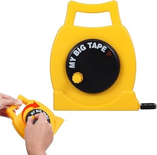 SEWACC Kids Measuring Tape Toy Retractable Hand Crank Tape with Inch and Centimeter Markings Double-Sided Lightweight Educational Tool for Learning and Counting 60inches/150cm