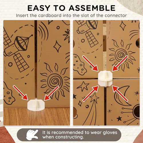 SainSmart Jr. Fort Building Kit - All-in-One Cardboard Fort Kit for Kids - Build Giant Indoor Forts, 23 INCH Mazes & Tunnels - Endless Screen-Free Creative Play by SainSmart Jr. - Image 2