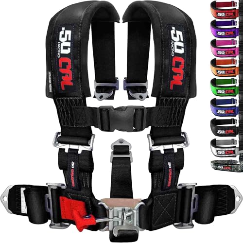 1pc Black 5 Point Harness for Bucket Seat, Race latch, 9 Colors Racing Harness 5 point UTVs, RZRs, Off Road Vehicles, and Race Cars [6001]