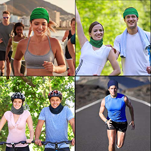 6 Pieces Summer Face Cover Uv Protection Neck Gaiter Scarf Sunscreen Breathable Bandana #TOP3