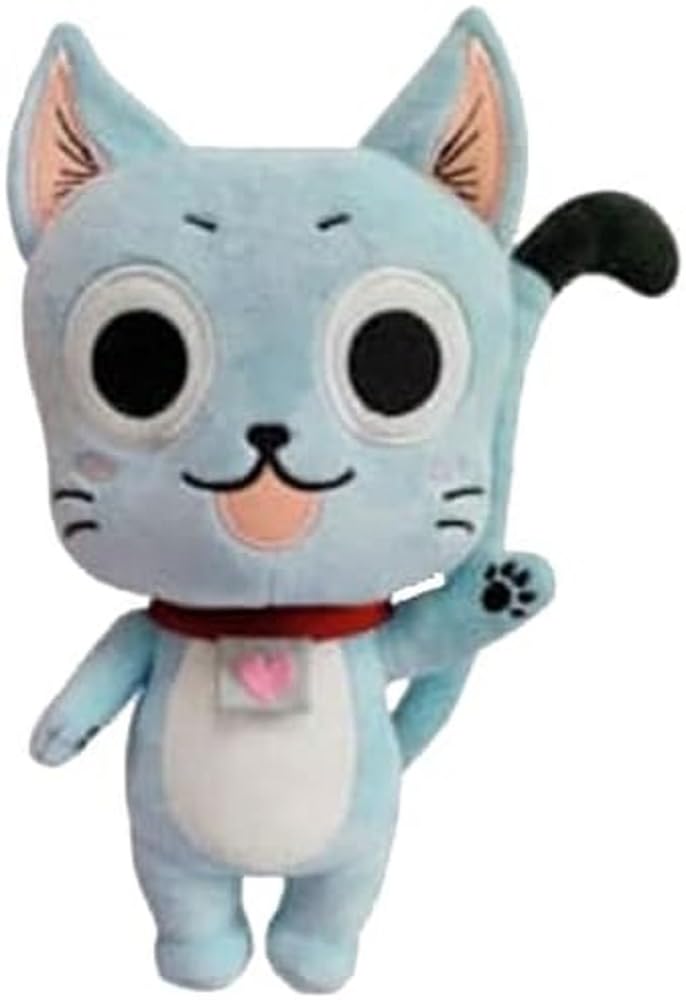 Edens Zero Happy Cat Plush Figure 10in Blue Polyester SAKAMI Licensed