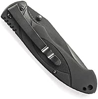 Vista 2 de Smith & Wesson Extreme Ops SWA25 7.8in High Carbon S.S. Folding Knife with 3.3in Clip Point Blade and Aluminum Handle for Outdoor, Tactical