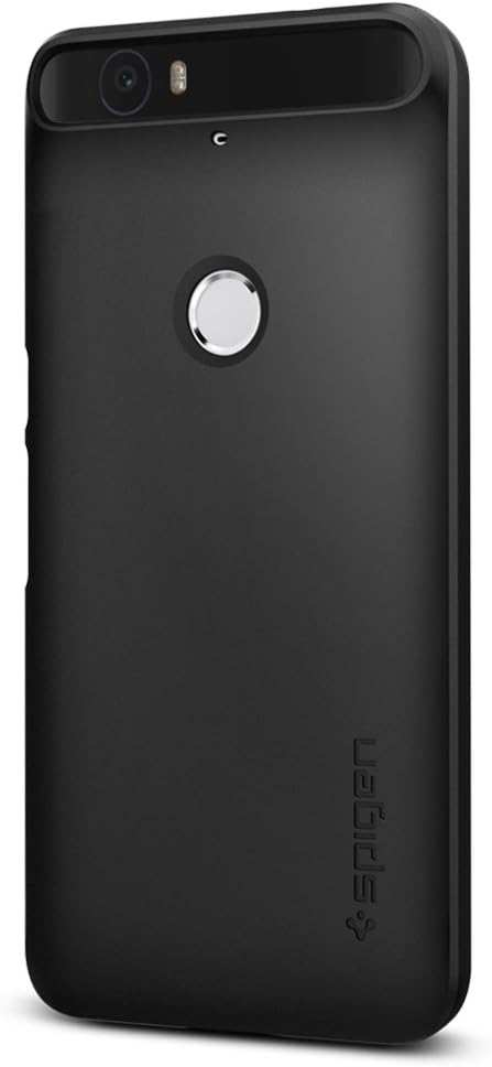 Nexus 6P Case, Spigen [Thin Fit] Exact-Fit [Black] Premium Matte Finish Hard Case for Nexus 6P (2015) - Black (SGP11814)