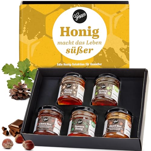 Gepp's Feinkost Mini Honig Set I 5 Sorten Gourmet Honig aus Griechenland I...