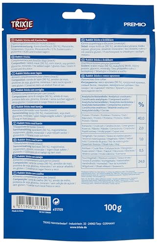 TRIXIE Premio Rabbit Sticks - 100 g