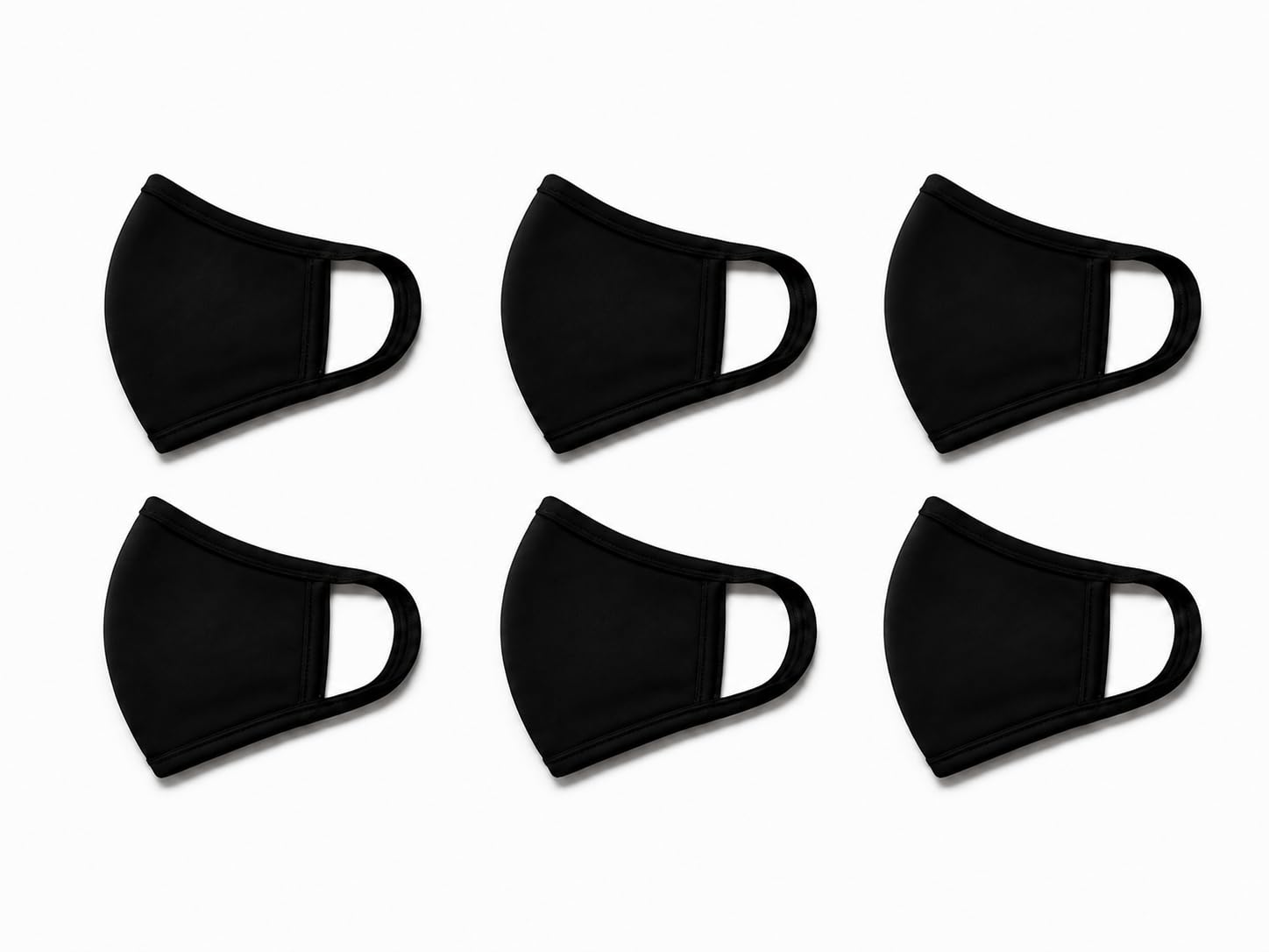 BLACK COTTON FACE MASK PACK OF 6 PCS-picture-53