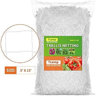 Tcamp Heavy-Duty Polyester Plant Trellis Netting 5 x 15ft (1 Pack)