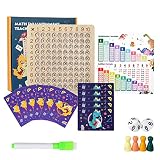 【Aprendizaje Diversificado】 Los montessori tabla de multiplicación permiten a los niños aprender a través del juego, encontrar rápidamente la conexión entre los números y los símbolos aritméticos, ayudar a establecer una percepción básica de las relaciones numéricas, mejorar la capacidad práctica de los niños para aprender y usar su imaginación.