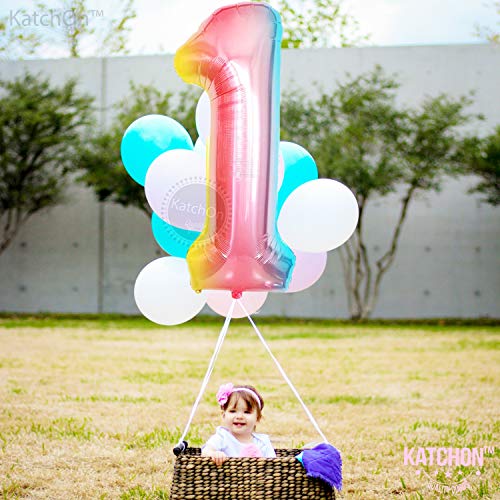 Image of KatchOn Number One Balloon for First Birthday 40 Inch
