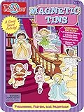 Bendon Fairies Magnetic Tin Playset with 3 Illustrated Magnet Sheets and Dual Playscenes TS Shure 50266, Multicolor