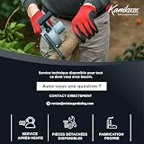 KAMIKAZE PERFORMANCE IN YOUR HANDS Motosega elettrica potatura KVS 8000 21V,8 pollici,300W,ricaricabile,batteria luce LED,funzionamento continuo,taglio legno diámetro 160mm,potatura alberi da frutto - 10