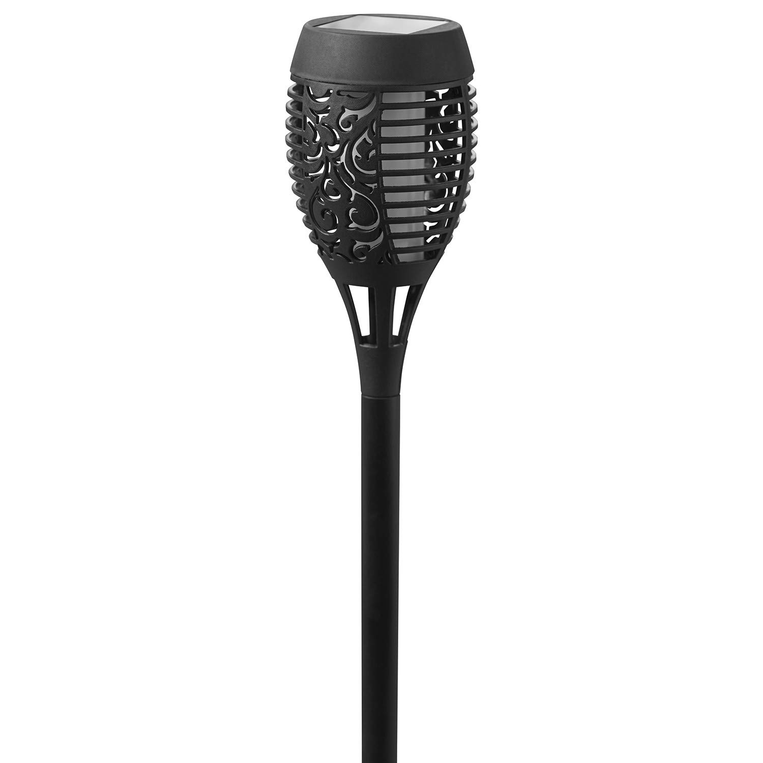Mason & Jones Garden Outdoor Solar Power Flame Effect Light Up Torch Stake Post Light Decoration