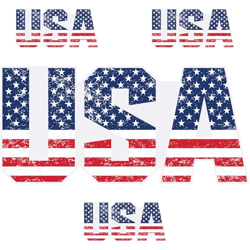 Image of Stickios American Flag Decal USA Flag Letters - Made in USA
