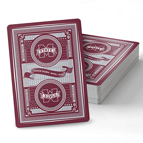 Image of YouTheFan NCAA Officially-Licensed Playing Cards - Original Artwork on All face Cards and Jokers - Team's Official Colors - Quality Linen Texture - Designed in The USA