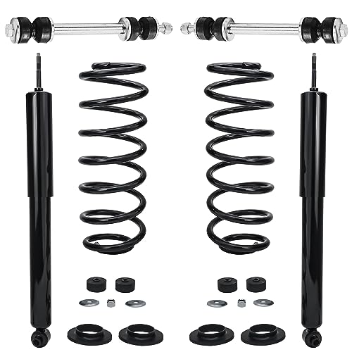 Image of Detroit Axle - Rear Struts and Coil Springs Sway Bars Replacement for 2003-2011 Ford Crown Victoria Mercury Grand Marquis Lincoln Town Car - 4pc Set