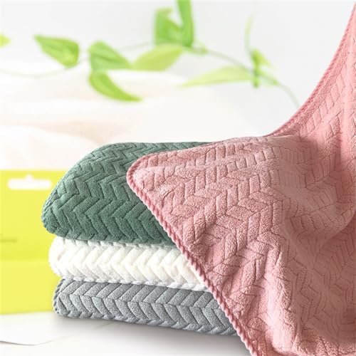 Coral Velvet Towel with Thickened and Strong Water Absorption for Washing Faces Dry Hair Gift image 4