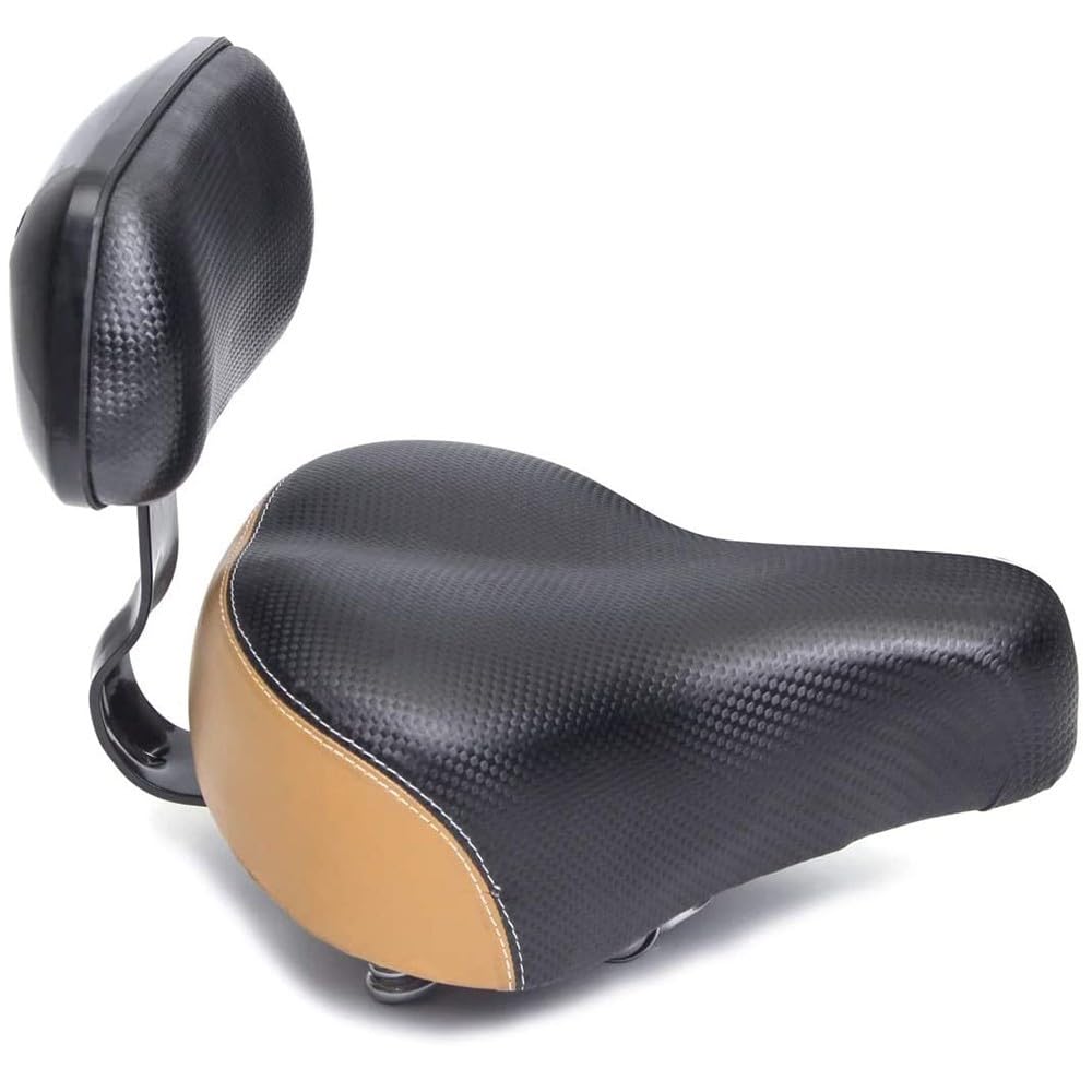 Fahrradsattel, Extra Weicher Ergonomischer Fahrradsattel Fahrradsattelsitz Mit Rückenlehne Unterstützung Fahrradzubehör Teil Mountainbike/Fahrrad/E-Bike