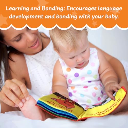 Tobe Readyforlife ENCBJLA Stimulating Baby Books 0-6 Months And 6-12 Months Infants - Crinkle Books For Babies - Toys Gift For 1 Year Old - Soft Cloth Animals Baby Books thumb #7