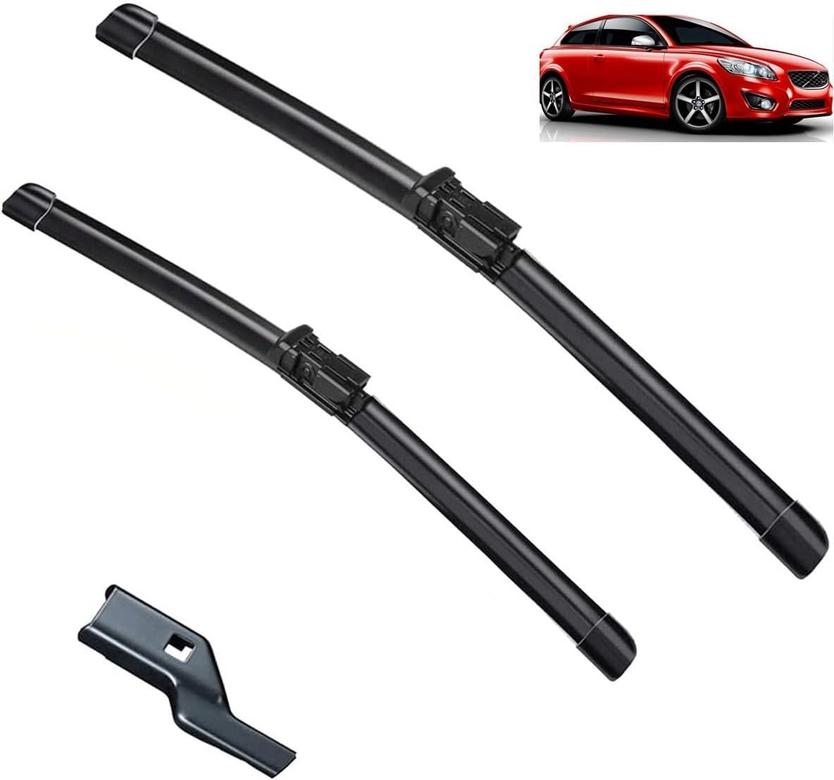 YIXINYI 2 Pcs Front Windscreen Wiper Blades for Volvo C30 2006-2013 26''+20'', Windshield Wipers Exact Match Replacement Consistent All Climate Efficiency