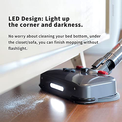 Ancocs Dyson V15 V11 V10 V8 V7 stofzuiger dweilopzetstuk Dyson borstel met ledlicht, watertank en zes wasbare pads - Image 3