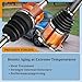 CV Axle Shaft Rear Driver Side for Kia Sportage 2011 2012 2013 2.4L L4, for Sportage 2011 2012 2013 2.0L L4 AWD