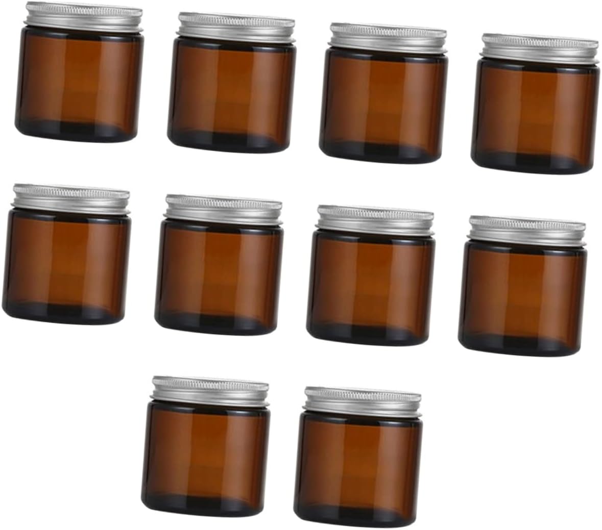Homoyoyo 10pcs Candle Holders Aluminum Lids Empty Wax Containers for Candle Making Lightweight and Portable Design for Home Decor and Use