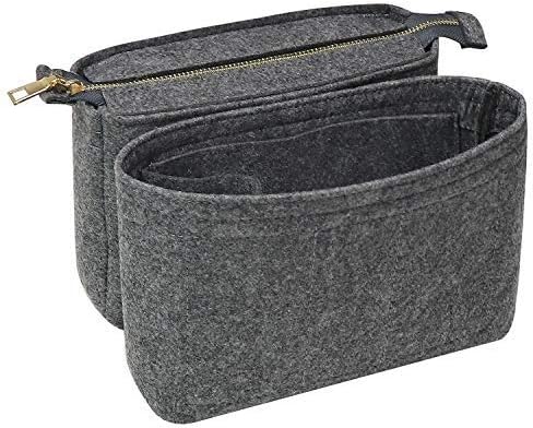 Soyizom Filcowy organizer do torby, torba do torby typu tote z 2 opakowaniami, pasuje do neonoe i innych torebek typu bucket - szary