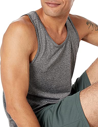 Image of Amazon Essentials Men's Quick Dry Tech Stretch Active Sleeveless Gym Tank Top Workout Shirt