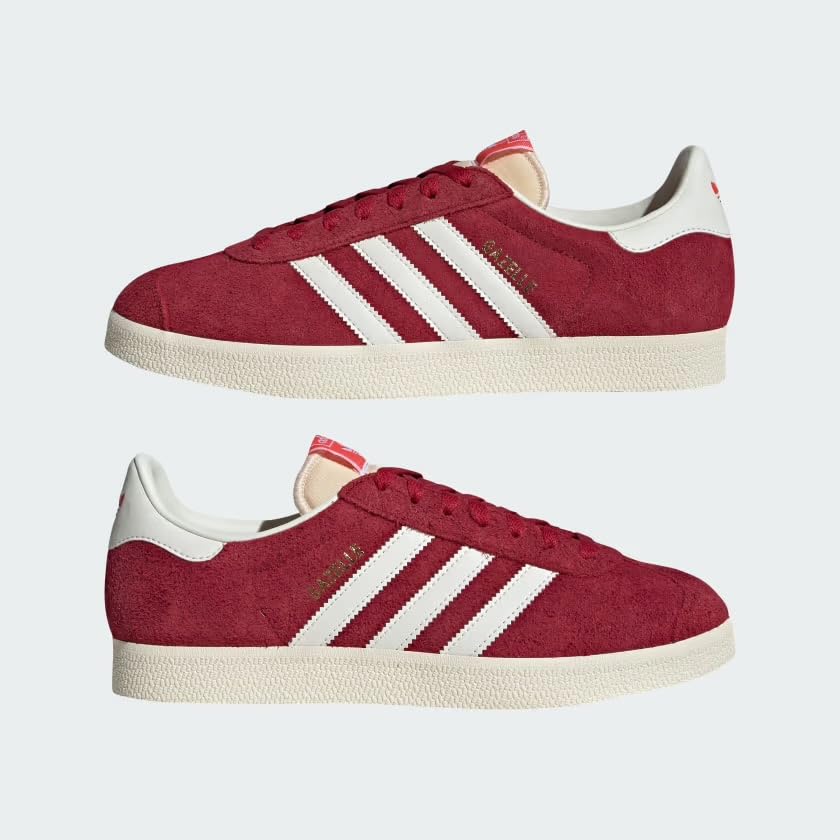Image of ADIDAS Originals Men's Gazelle Shoes, Team Victory Red /Off White /Cream White, US 11 M