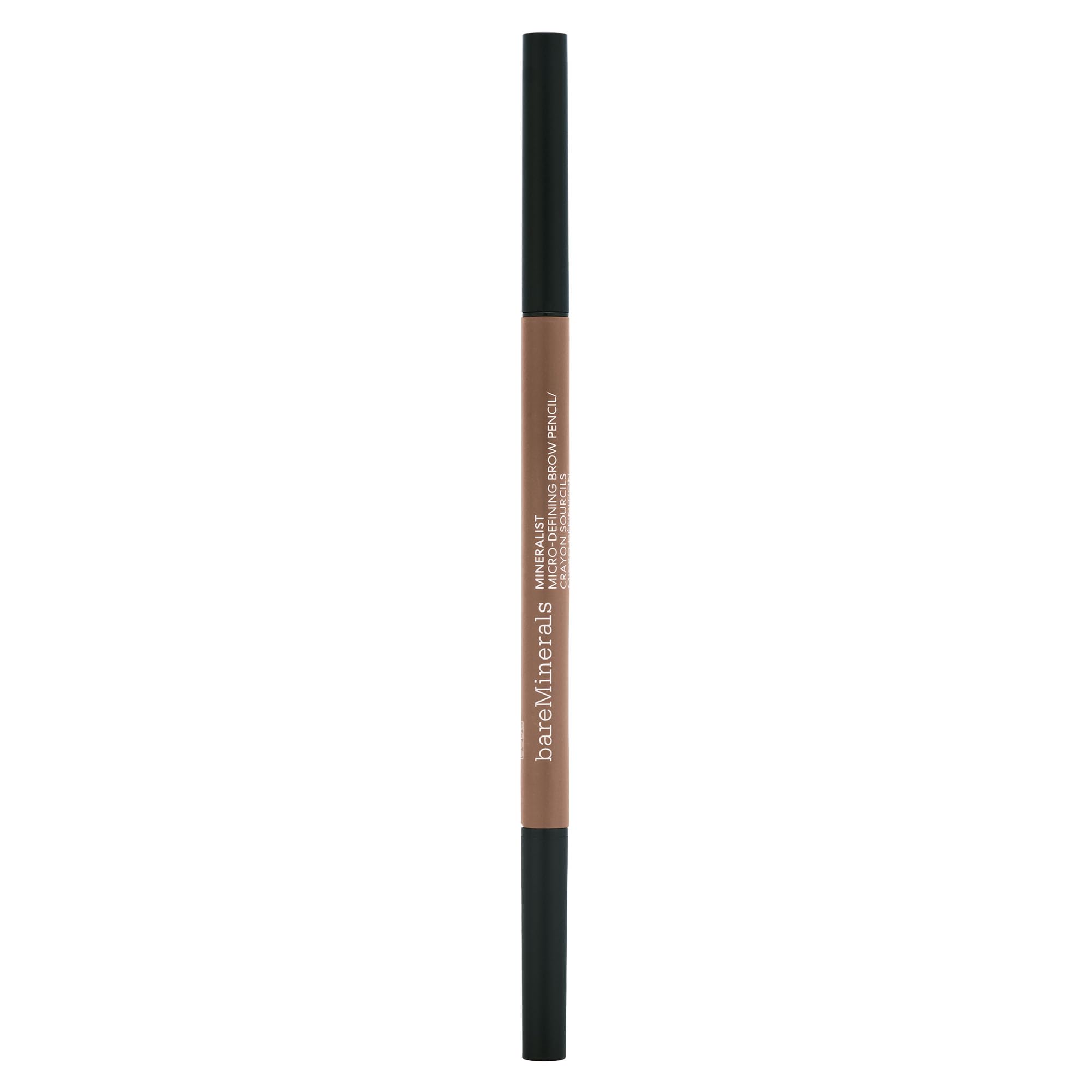 Matita per sopracciglia bareMinerals Mineralist Detailing Micro-Fill, impermeabile fino a 12 ore, anti-sbavatura per sopracciglia più folte, matita con scovolino integrato, vegana