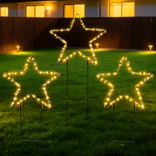 CHENBOOW Weihnachtsbeleuchtung Außen,Gartenstecker...