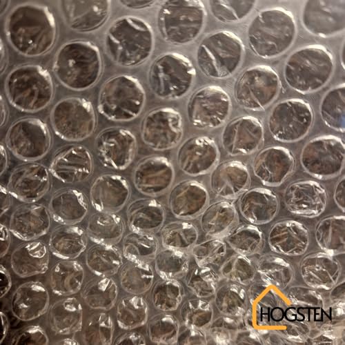 HOGSTEN Luftpolsterfolie Rolle 50m x 50cm - Noppenfolie für Versand, Verpackung und Umzug -100% recycelbar - Bubble Wrap Polstermaterial Verpackungsmaterial 50my (0,5m x 50m)
