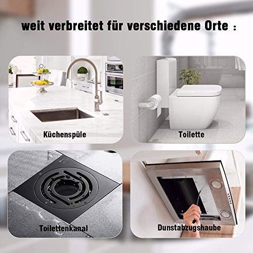 Anbull 850W elektrische Rohrreinigungsmaschine mit 14m Ø22mm,14.5m Ø16mm, 5m Ø10mm Spirale für Ø20-200 mm Rohrleitungen,rohrreinigungsmaschine elektrisch,450U/M Rohrreiniger, rohrreinigungsspirale