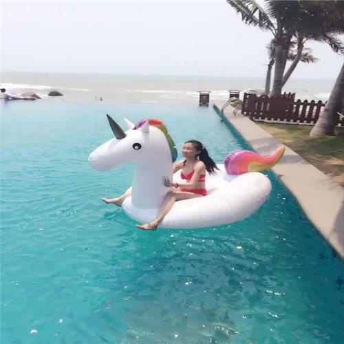 Flottant Gonflable de l'eau Petit ou Flotteur Gonflable de Licorne de Ride-ons de Flotteur de lit de Licorne (Licorne)