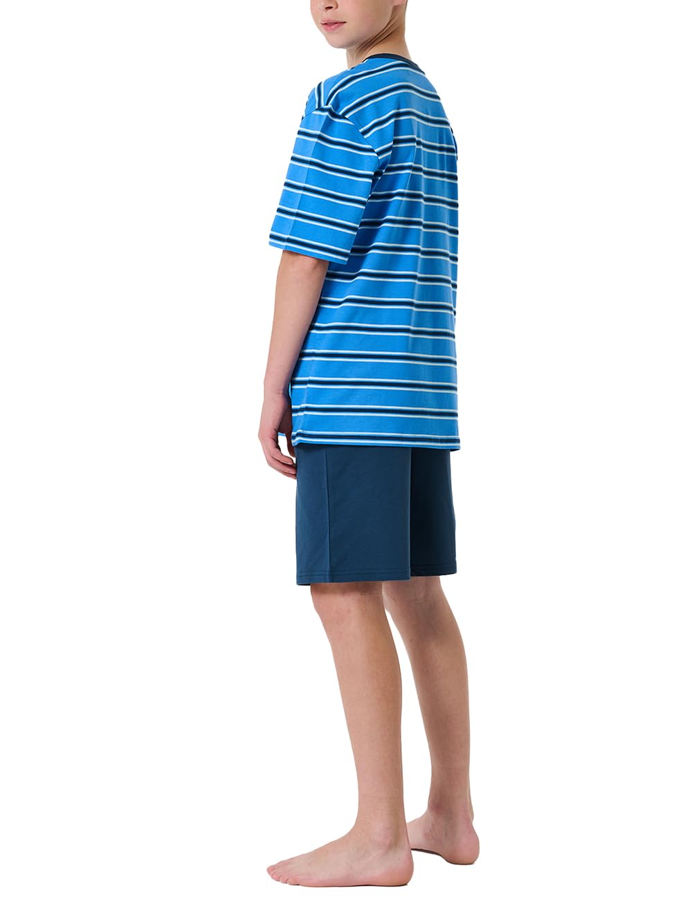 Schiesser Pidżama — zestaw Chłopcy Schiesser Jungen Schlafanzug Set Kurz - 100% Organic Bio Baumwolle - Größe 140 Bis 176