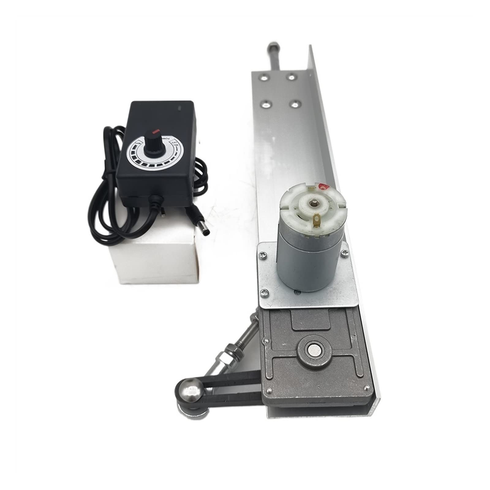 Actionneur linéaire à Cycle alternatif DC 24V engrenage télescopique réglable moteur bricolage moteur avec contrôleur de vitesse course 3-15CM(DC24V,120RPM)