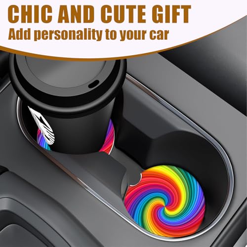 Portavasos cerámicos absorbentes para auto, 2 unidades miniatura 6