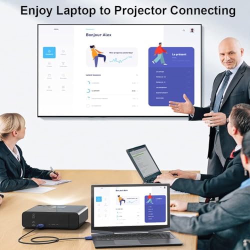 Image of NISHTECH Male to Male VGA Cable 1.5 Meter, Support Monitor /PC /LCD /LED, Plasma, Projector, TFT (Blue)