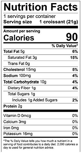 Fresh Prepared, Mini Butter Croissant, 5.25 oz (8 Count)
