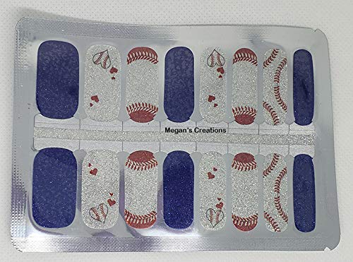 Sports Baseball Set #1 Nail Polish Wraps - Nail Polish Strips