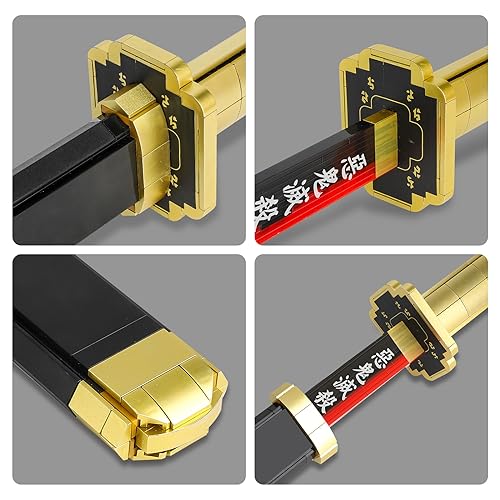 Image of TOY PLAYER Demon Sword Toy Building Set, 606 Pcs Toy Building Set Toy Compatible with Lego Anime, Katana Building Set, Gift for Anime Fans