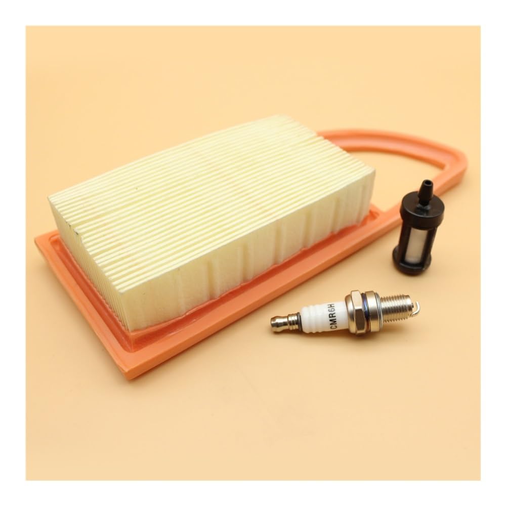 Limpiador de Filtro de Aire y Juego de filtros de Combustible de bujía de 4 Tiempos Aptos for BR600 BR500 BR550 soplador de Paquete Trasero CMR6H 605-599
