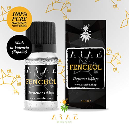 ARAE - Terpeno Puro Fenchol - 100% puro orgánico de grado alimenticio, fabricado en España, calidad GMP, 10ml