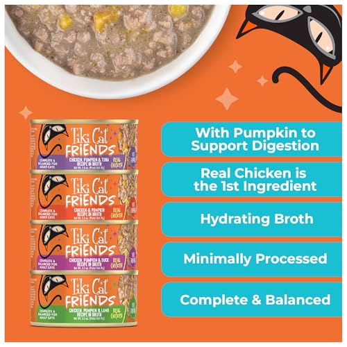 Tiki Cat Friends Wet Cat Food, Chicken Variety Pack, 2.5 oz. Can, 12 Count - image 5