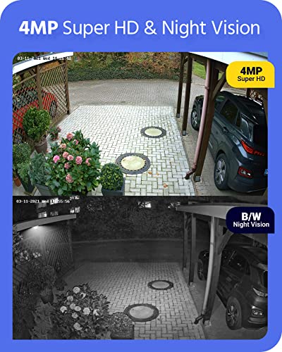 Annke Cz400 4Mp Poe Ip Audio Security Camera, Ptz Cctv Dome Camera With Ai Human, 4X Optical Zoom, H.265+ Color Night Vision, Pan & Tilt, Auto Focus, Rtsp, Ip66 Waterproof For Outdoor #TOP1