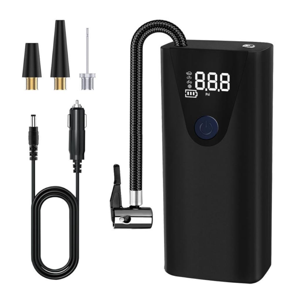 Tyre Inflator Air Compressor 12V 150 PSI Car Bike Tyre Digital Pump Corded