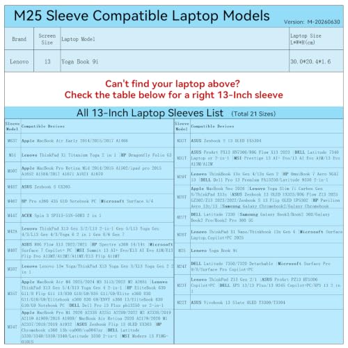 Image of Smatree M25 Hard Protective 13 inch Laptop Sleeve Case for Lenovo /Apple | Compatible for Lenovo Yoga Book 9i,for Apple MacBook Neo A18 Pro,Case(X8018)